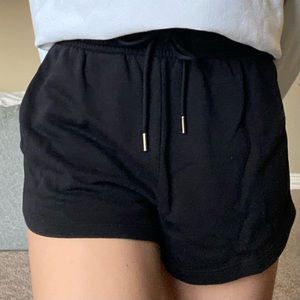 H&M black sweatshorts